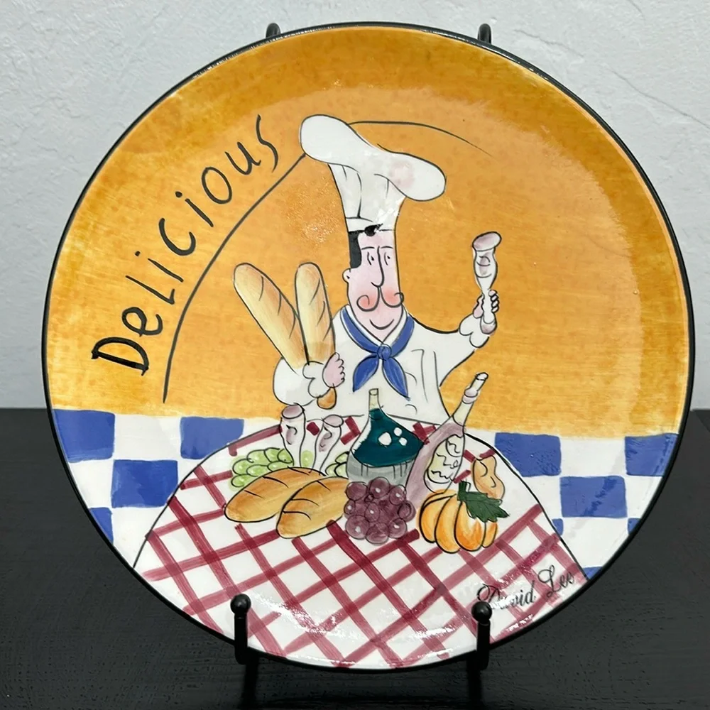 Signed David Lee 10.5” Chef Plate